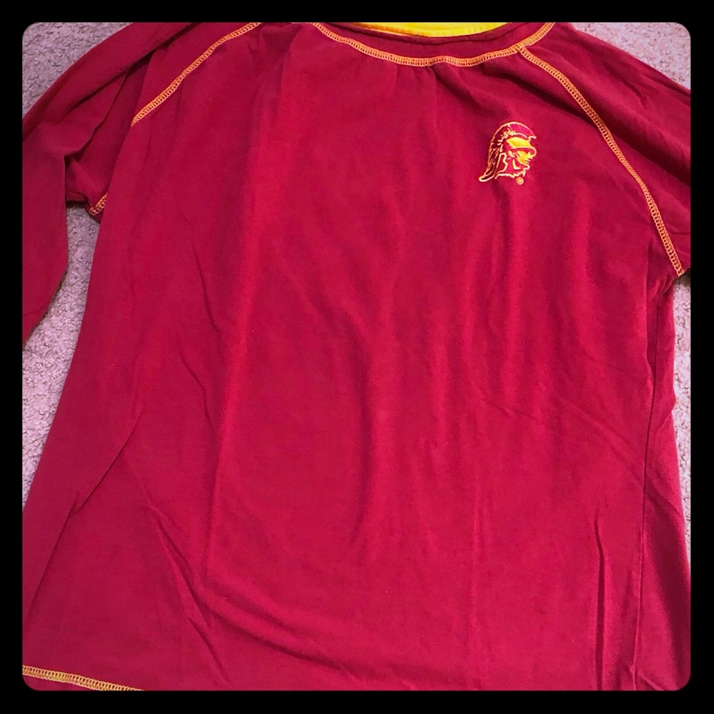 ‼️USC Trojans boatneck 3/4 length sleeve shirt